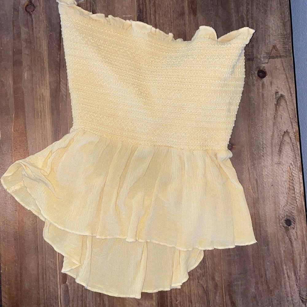 Strapless Crop Top